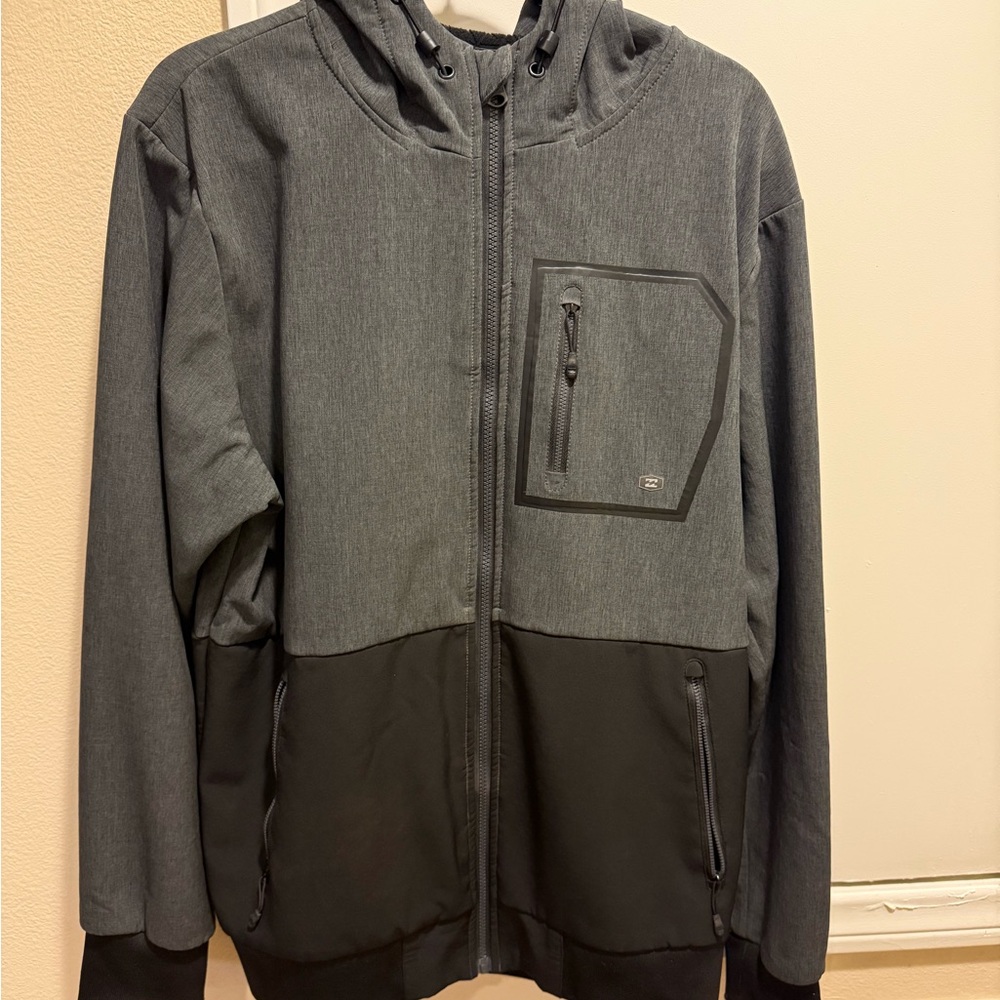 Billabong Gray and Black Performance Jacket